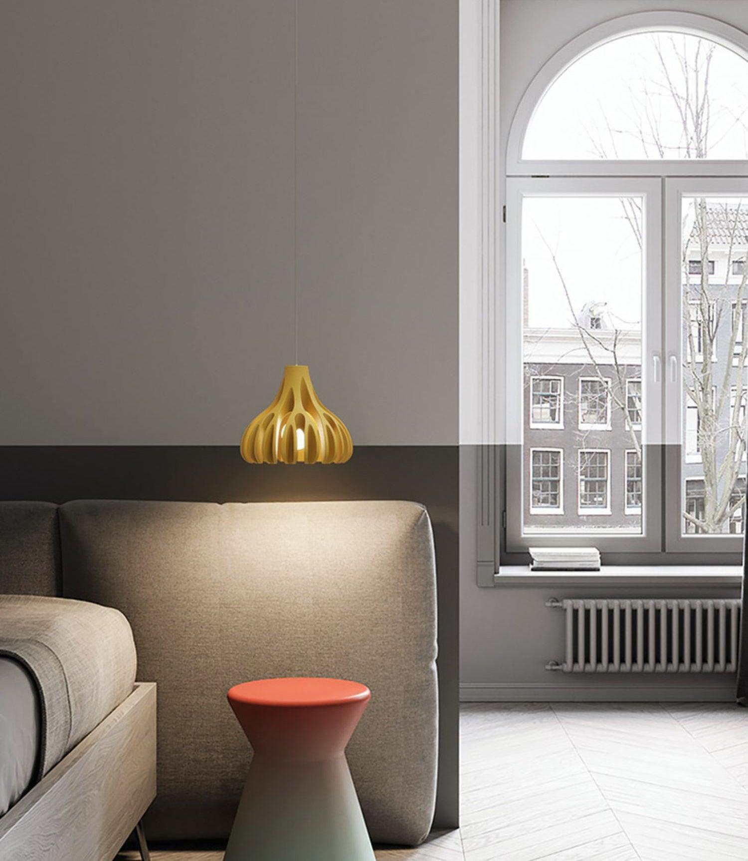 Modern Sculptural Coral Resin Pendant Light with Adjustable Cable for Home Decor