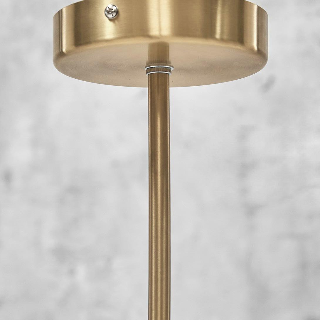 Modern Sculptural Glass Globe Pendant Light Minimalist Architectural Metal Hanging Ceiling Lamp