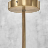 Modern Sculptural Glass Globe Pendant Light Minimalist Architectural Metal Hanging Ceiling Lamp