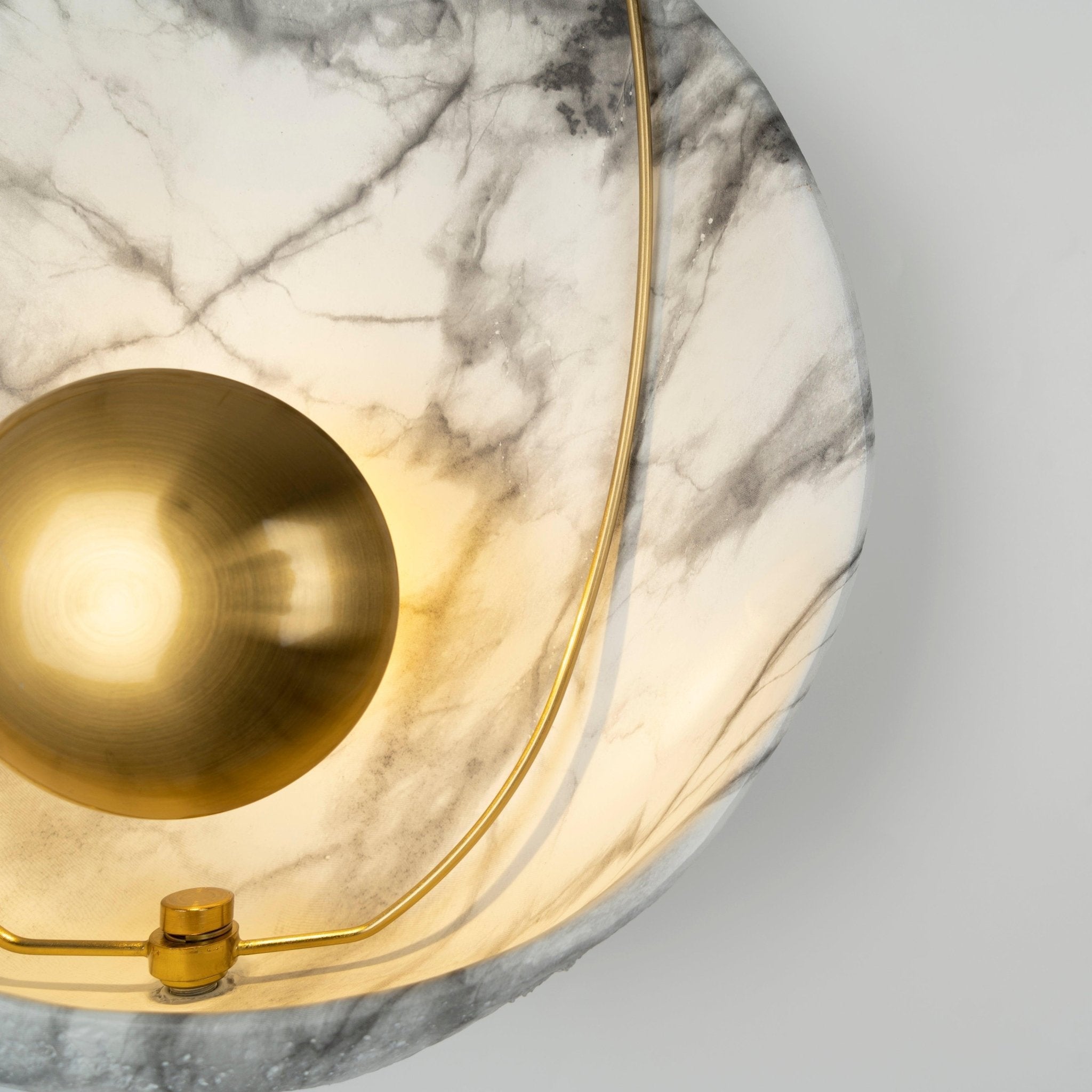 Modern Sculptural Resin Pearl Sconce Wall Lamp Handcrafted Art Deco Lighting
