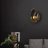 Modern Sculptural Resin Pearl Sconce Wall Lamp Handcrafted Art Deco Lighting