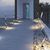 Modern Seaweed Design Outdoor LED Solar Lawn Light Waterproof Pathway Lighting for Garden