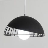 Modern Semi Globular Metal Pendant Light Colorful Kitchen Island Hanging Ceiling Lamp Fixture