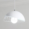 Modern Semi Globular Metal Pendant Light Colorful Kitchen Island Hanging Ceiling Lamp Fixture