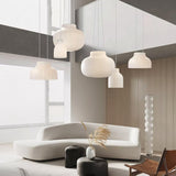 Modern Serica Silk Collection Pendant Light Minimalist Fabric Ceiling Hanging Lamp