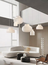 Modern Serica Silk Collection Pendant Light Minimalist Fabric Ceiling Hanging Lamp