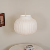Modern Serica Silk Collection Pendant Light Minimalist Fabric Ceiling Hanging Lamp