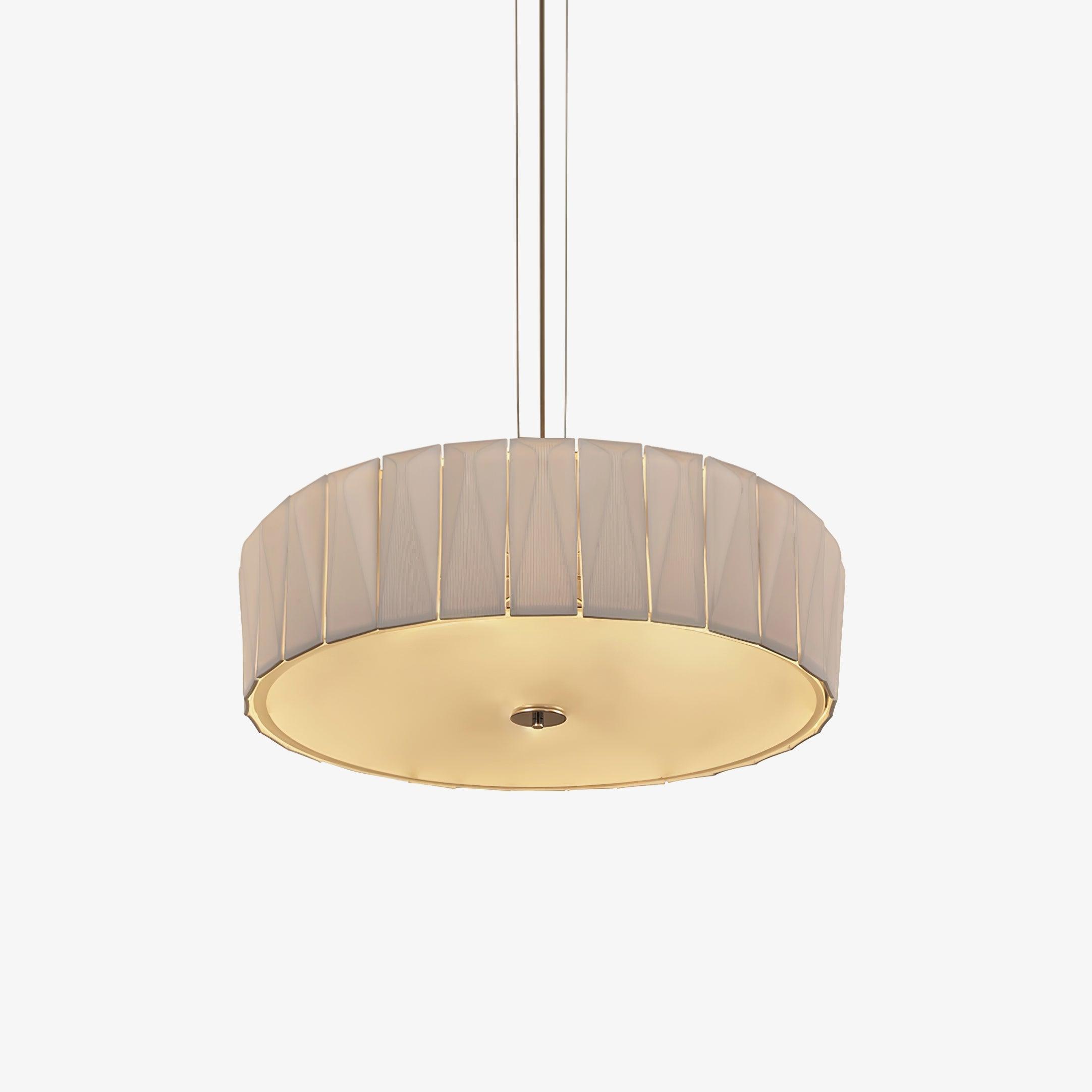 Modern Shard Disc Chandelier Ceramic and Acrylic Integrated Ceiling Light for Luxury Living Spaces