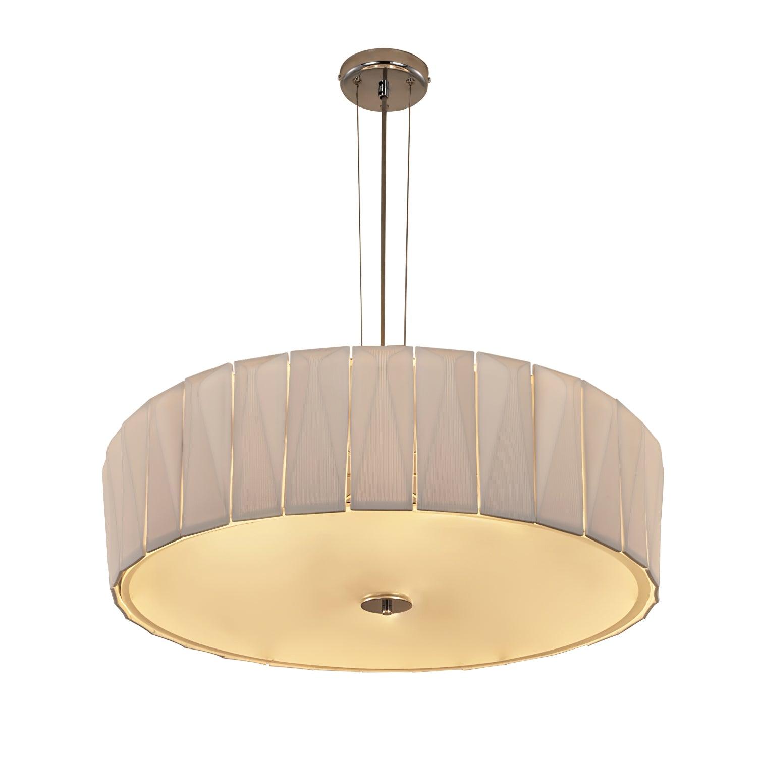 Modern Shard Disc Chandelier Ceramic and Acrylic Integrated Ceiling Light for Luxury Living Spaces
