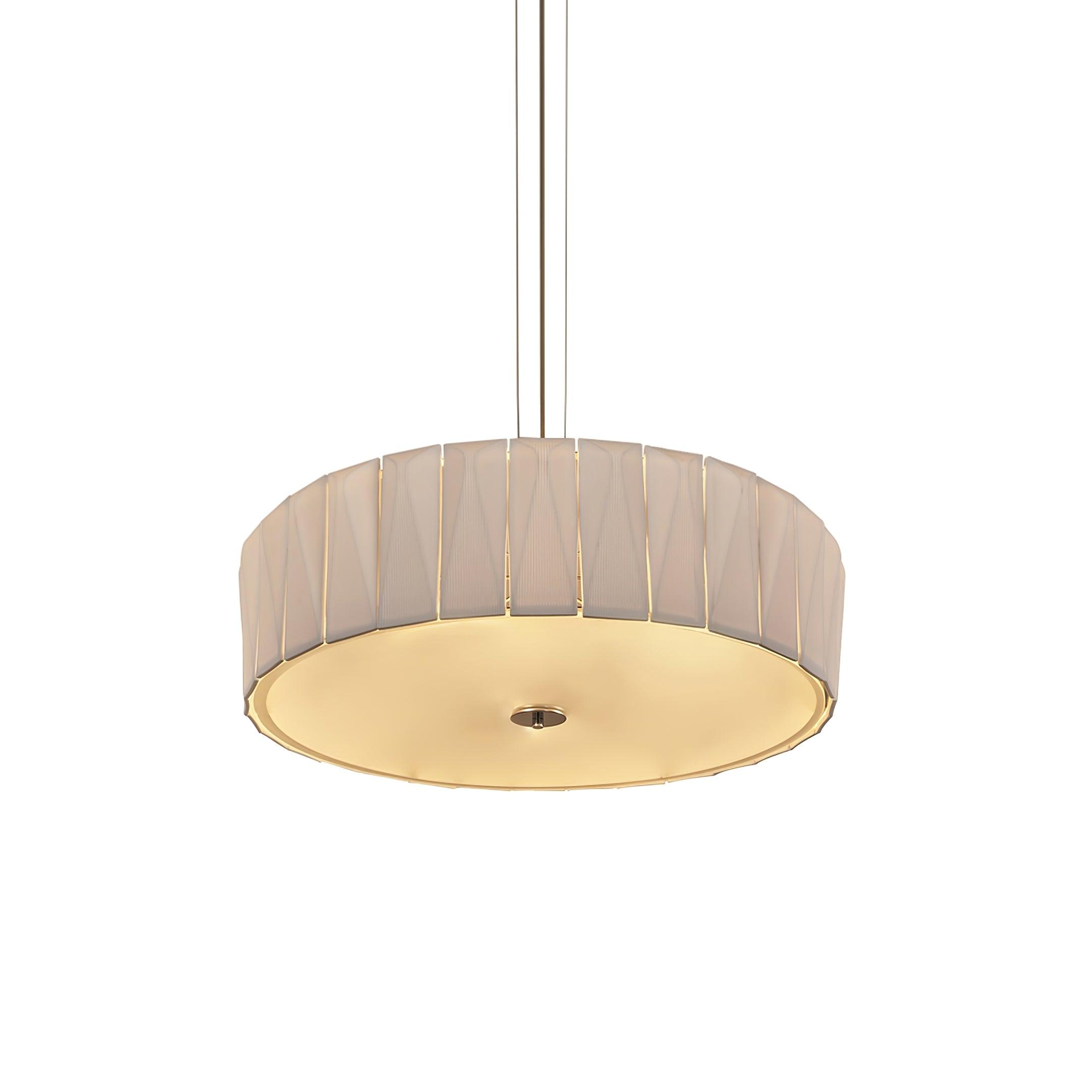 Modern Shard Disc Chandelier Ceramic and Acrylic Integrated Ceiling Light for Luxury Living Spaces