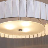 Modern Shard Disc Chandelier Ceramic and Acrylic Integrated Ceiling Light for Luxury Living Spaces