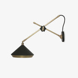 Modern Shear Wall Mounted Sconce Hardwired Focused Task Light for Bedside and Interior Decor