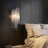 Modern Silver Chain Tassel Wall Sconce Decorative Aluminum Fringe Light for Living Room Bedroom Set of 2
