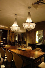 Modern Silver Tassel Aluminum Chain Chandelier Luxury Fringe Pendant Ceiling Fixture