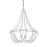 Modern Silver Tassel Aluminum Chain Chandelier Luxury Fringe Pendant Ceiling Fixture
