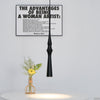 Modern Slim Aluminum Pendant Light with Curved Bamboo Design for Kitchen Island Dining Table