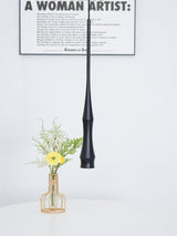 Modern Slim Aluminum Pendant Light with Curved Bamboo Design for Kitchen Island Dining Table