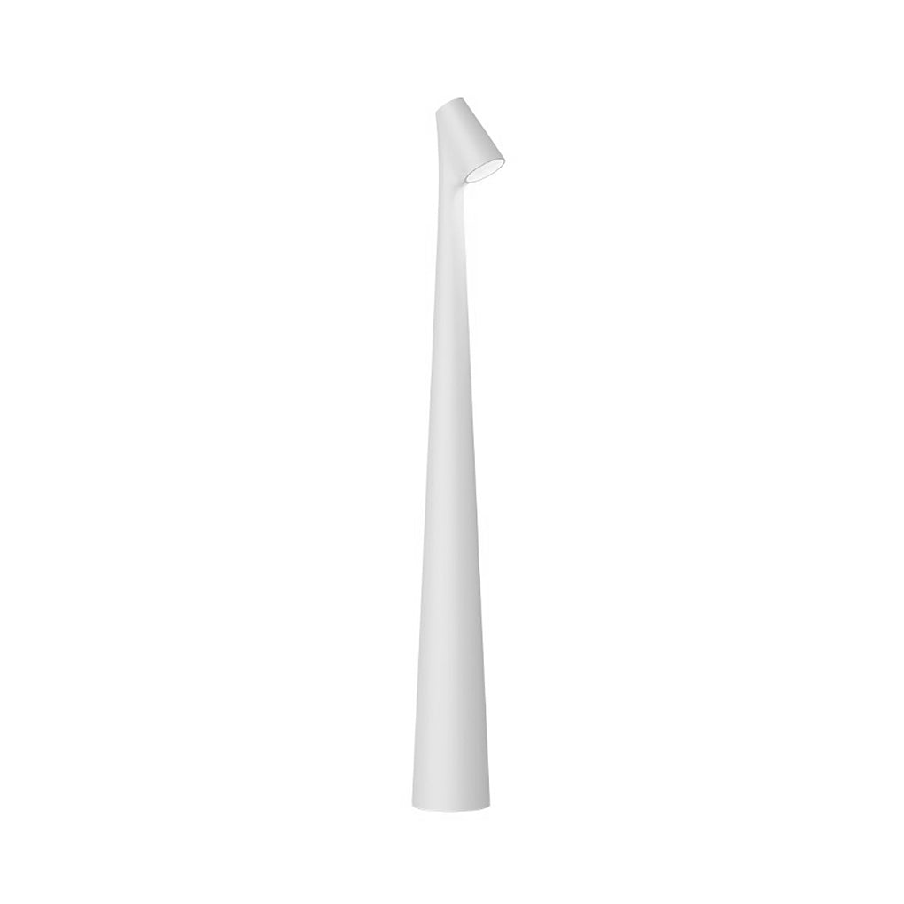 Modern Slim Conical LED Accent Table Lamp Cordless Dimmable Metal Desk Light for Living Room