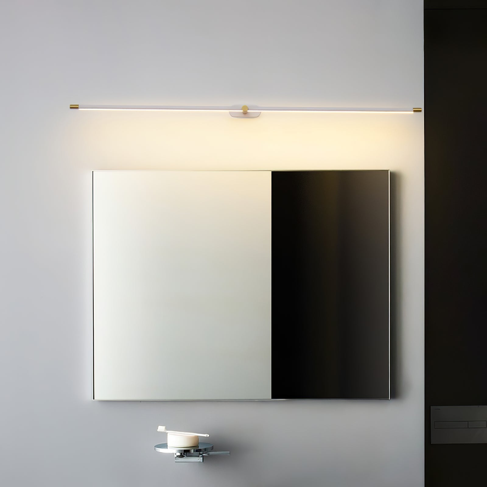 Modern Slim Linear LED Wall Sconce for Bathroom Vanity and Interior Spaces