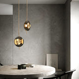 Modern Smoke Grey Glass Pendulum Pendant Light for Elegant Interior Lighting
