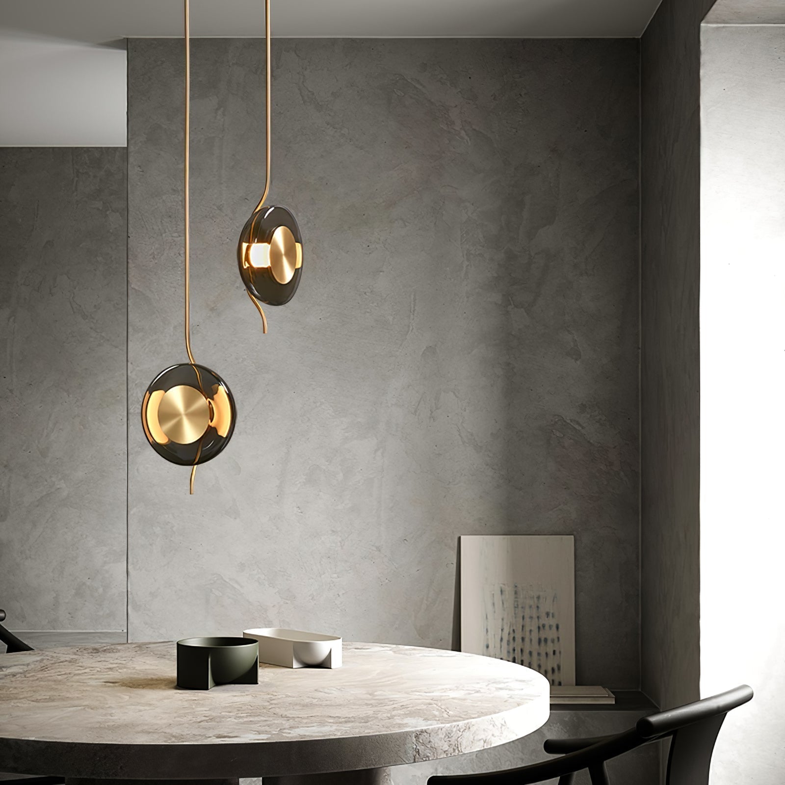 Modern Smoke Grey Glass Pendulum Pendant Light for Elegant Interior Lighting