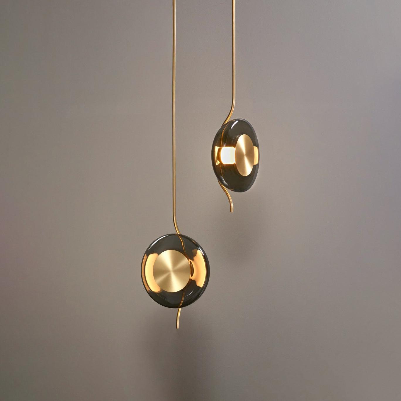 Modern Smoke Grey Glass Pendulum Pendant Light for Elegant Interior Lighting