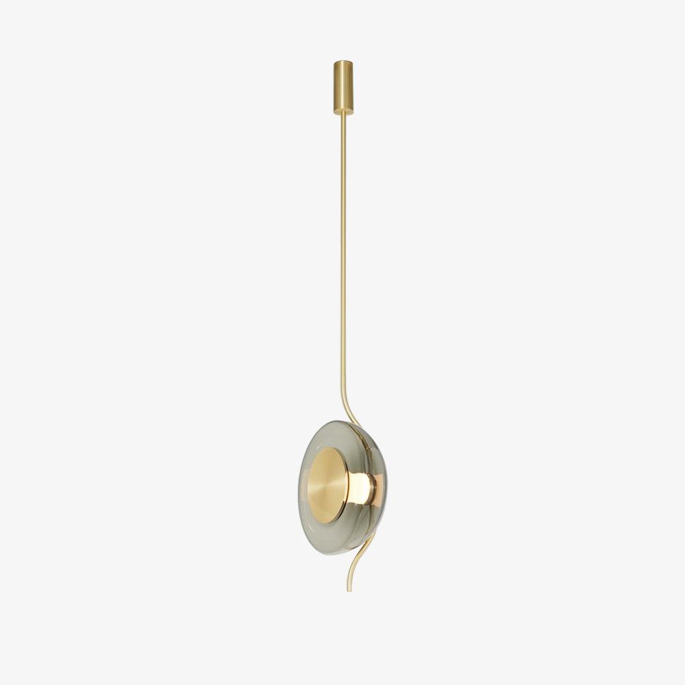 Modern Smoke Grey Glass Pendulum Pendant Light for Elegant Interior Lighting