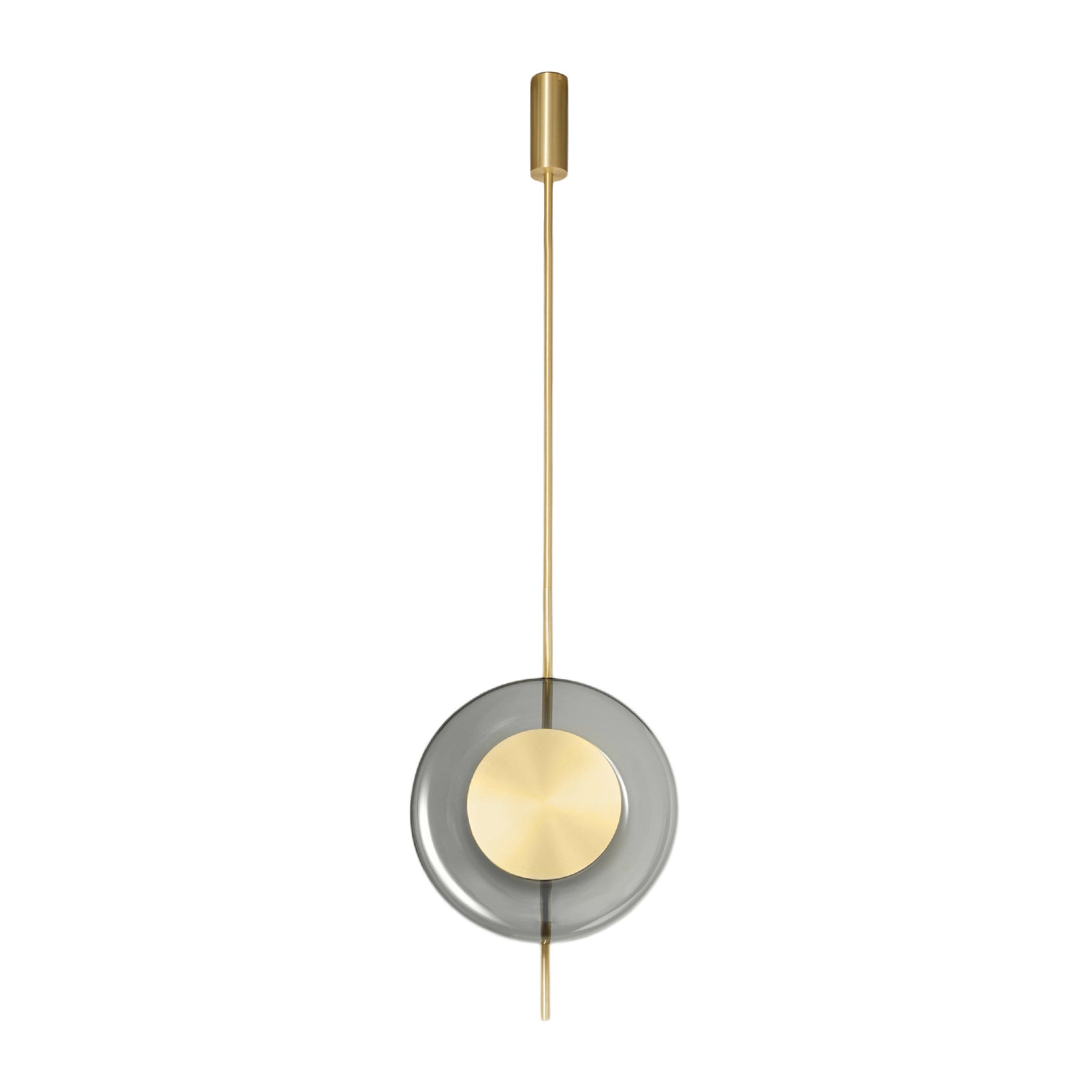 Modern Smoke Grey Glass Pendulum Pendant Light for Elegant Interior Lighting