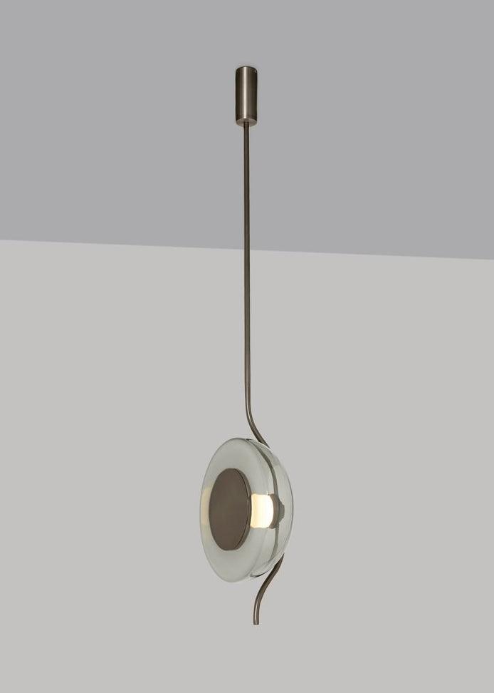 Modern Smoke Grey Glass Pendulum Pendant Light for Elegant Interior Lighting