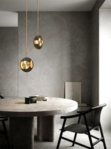 Modern Smoke Grey Glass Pendulum Pendant Light for Elegant Interior Lighting
