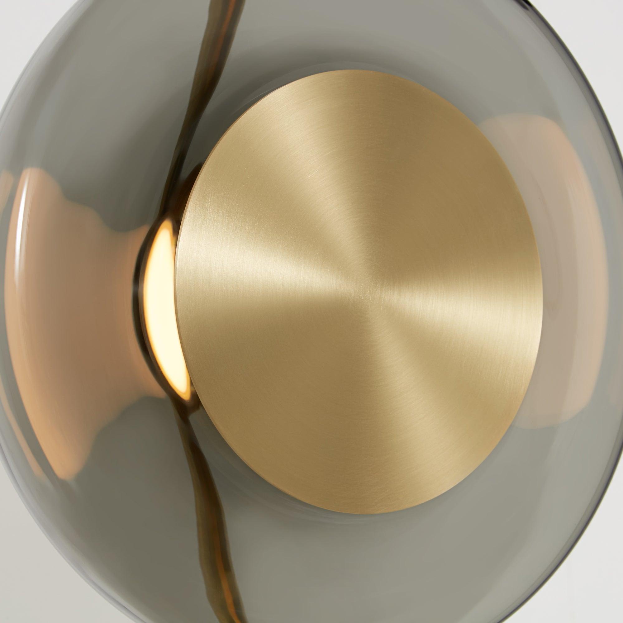 Modern Smoke Grey Glass Pendulum Pendant Light for Elegant Interior Lighting