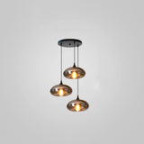 Modern Smoky Gray Bottle Glass Pendant Light Fixture for Dining Room and Kitchen