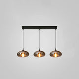 Modern Smoky Gray Bottle Glass Pendant Light Fixture for Dining Room and Kitchen