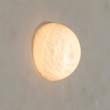 Modern Snowflake Alabaster Stone Wall Sconce LED Interior Lighting Fixture for Hallway and Bedroom