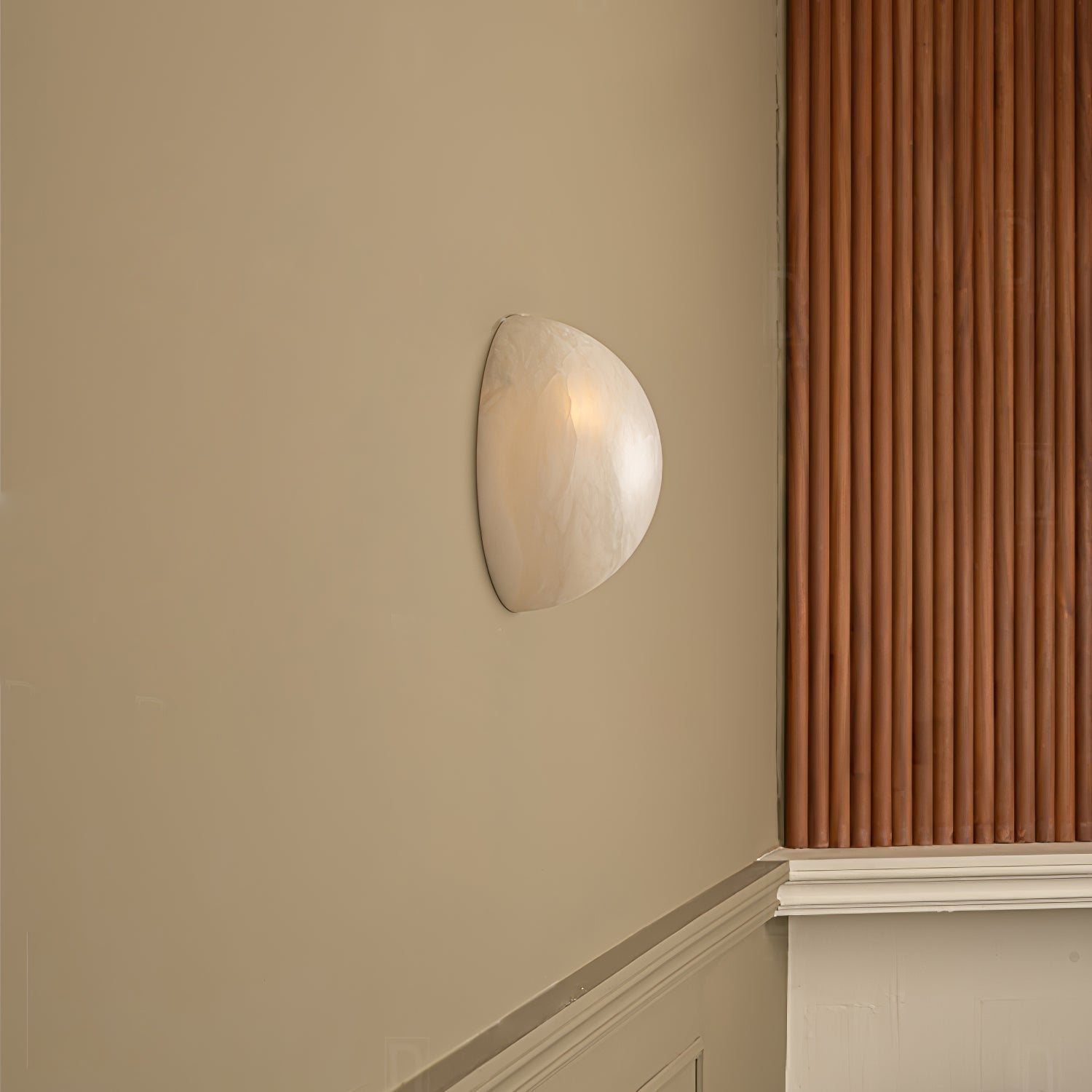 Modern Snowflake Alabaster Stone Wall Sconce LED Interior Lighting Fixture for Hallway and Bedroom