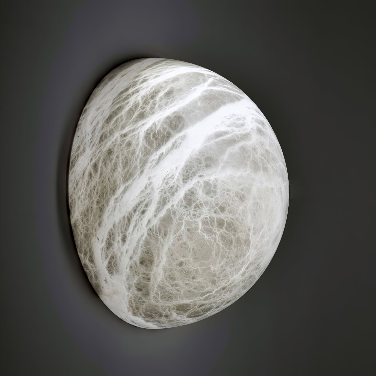 Modern Snowflake Alabaster Stone Wall Sconce LED Interior Lighting Fixture for Hallway and Bedroom