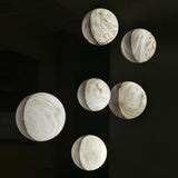 Modern Snowflake Alabaster Stone Wall Sconce LED Interior Lighting Fixture for Hallway and Bedroom