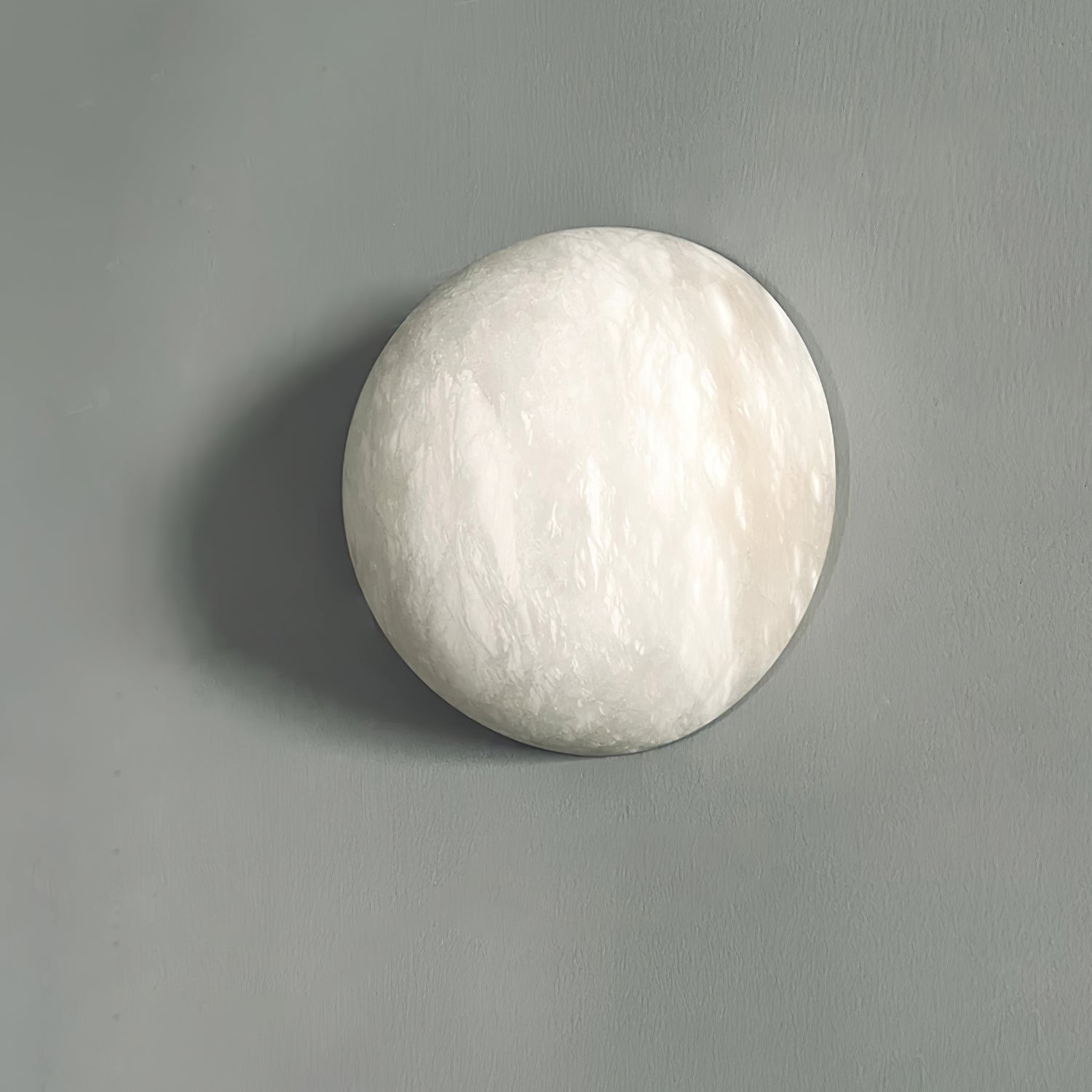 Modern Snowflake Alabaster Stone Wall Sconce LED Interior Lighting Fixture for Hallway and Bedroom