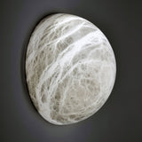 Modern Snowflake Alabaster Stone Wall Sconce LED Interior Lighting Fixture for Hallway and Bedroom