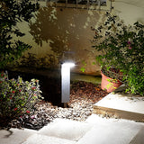 Modern Solar LED Landscape Pathway Lights Waterproof Outdoor Garden Lawn Path Lamp in Black