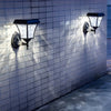 Modern Solar LED Outdoor Wall Sconce Waterproof Smart Touch Sensor Exterior Aluminum Lighting