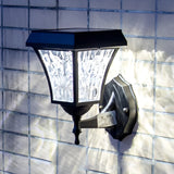 Modern Solar LED Outdoor Wall Sconce Waterproof Smart Touch Sensor Exterior Aluminum Lighting
