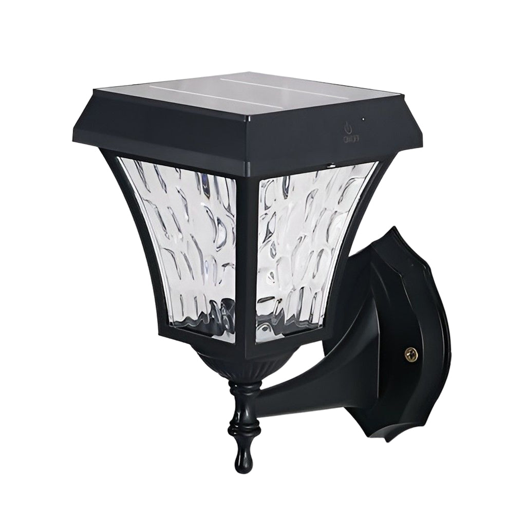 Modern Solar LED Outdoor Wall Sconce Waterproof Smart Touch Sensor Exterior Aluminum Lighting