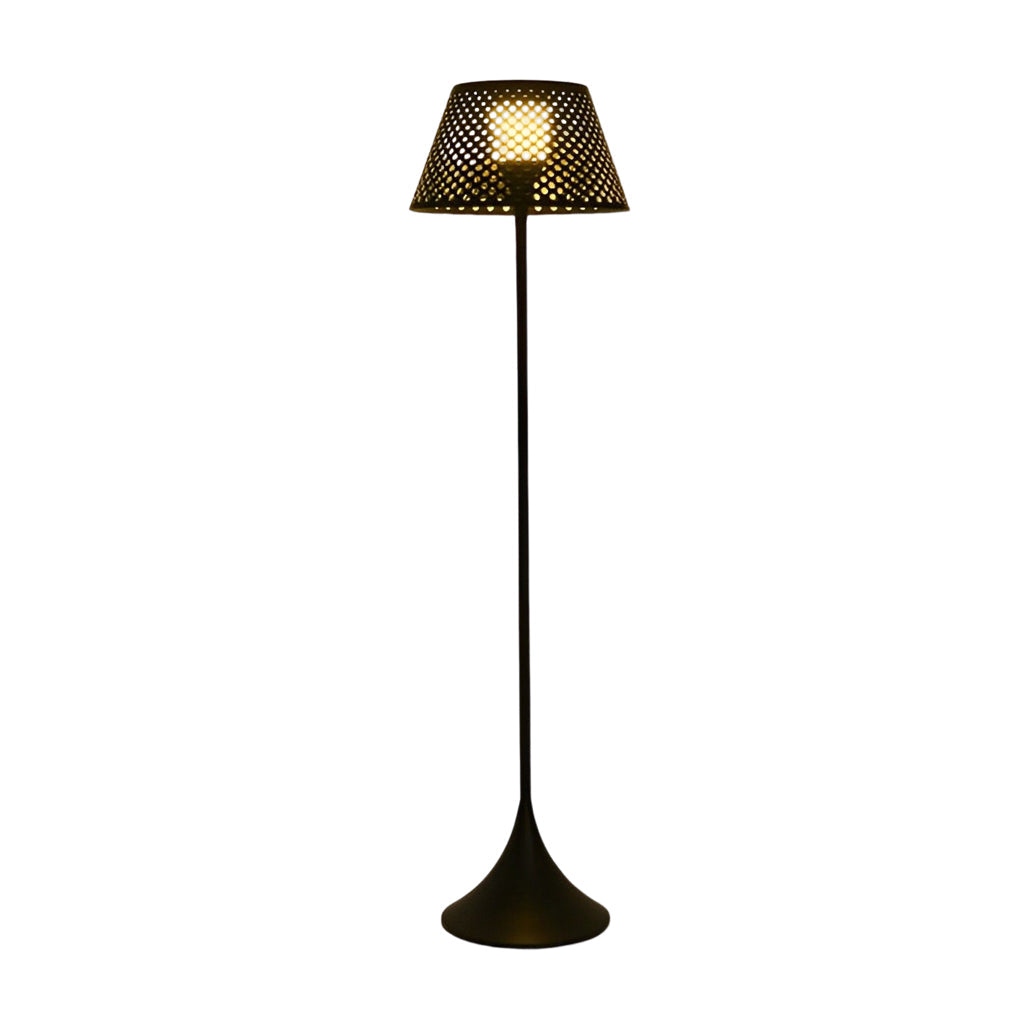Modern Solar Mesh Outdoor Floor Lamp with Stainless Steel Body and IP67 Waterproof Rating