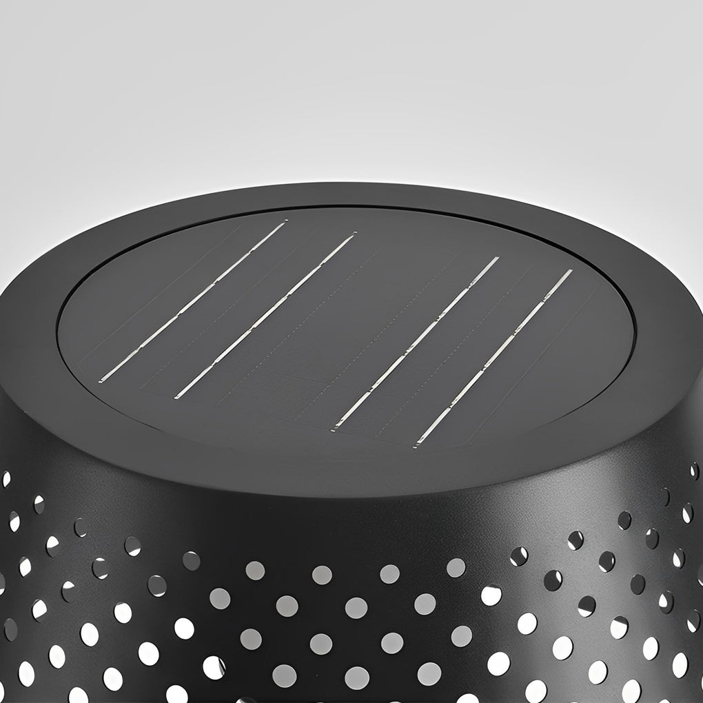 Modern Solar Mesh Outdoor Floor Lamp with Stainless Steel Body and IP67 Waterproof Rating