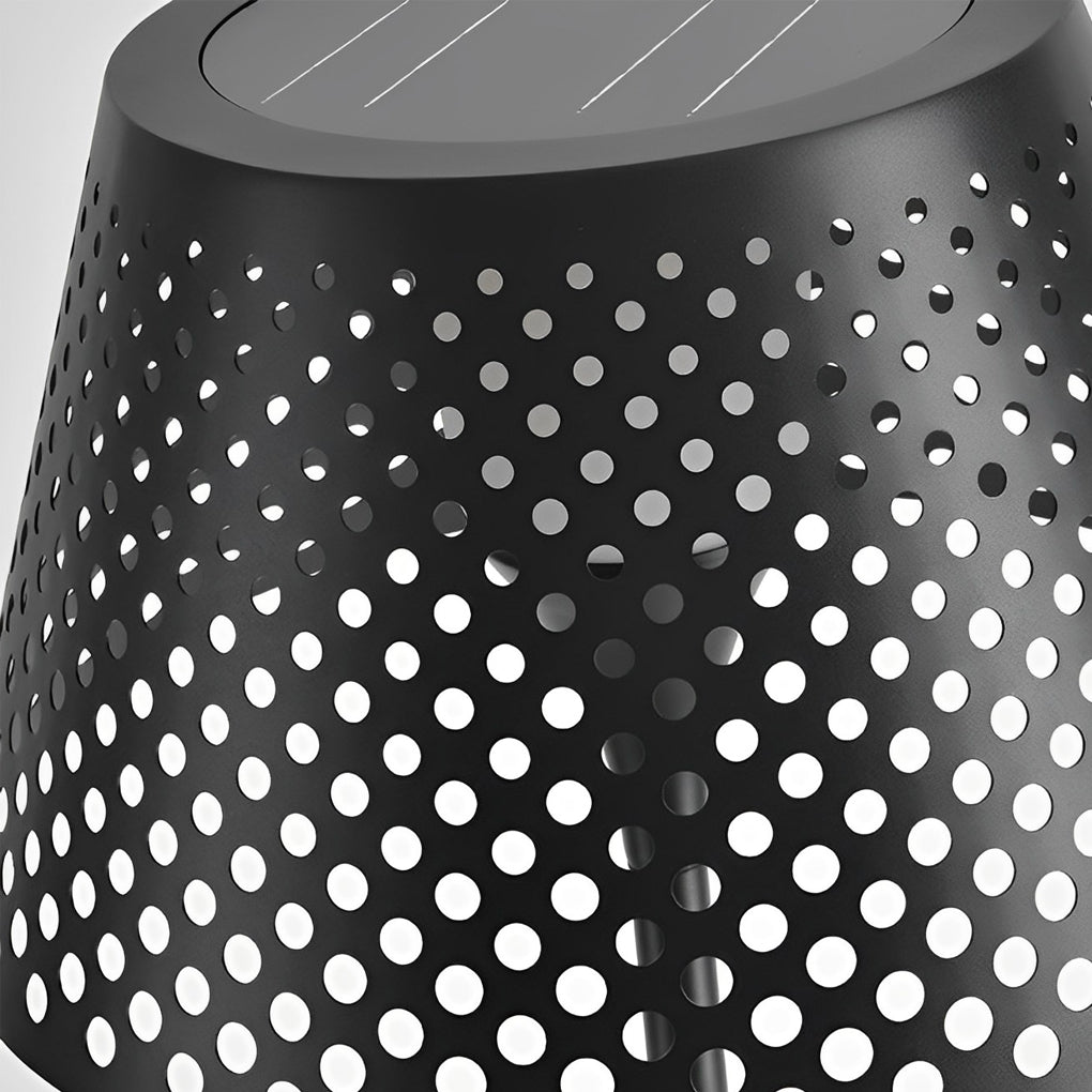 Modern Solar Mesh Outdoor Floor Lamp with Stainless Steel Body and IP67 Waterproof Rating
