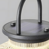 Modern Solar Outdoor Lantern Portable Waterproof LED Light with USB Charging and 3 Color Modes