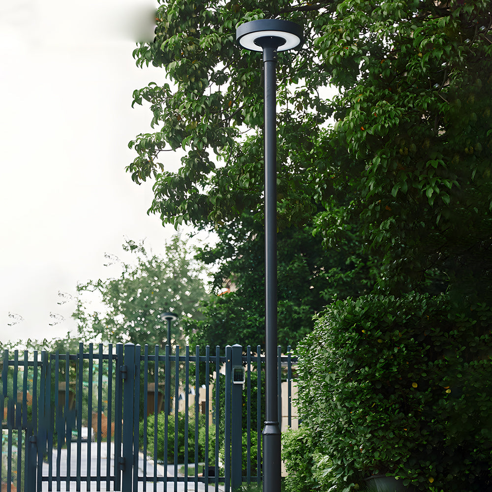 Modern Solar Outdoor Post Lamp Waterproof LED Garden Street Light with Remote Control
