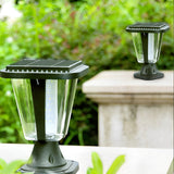 Modern Solar Post Cap Lights Waterproof Outdoor Motion Sensor LED Fence Pillar Lighting for Garden