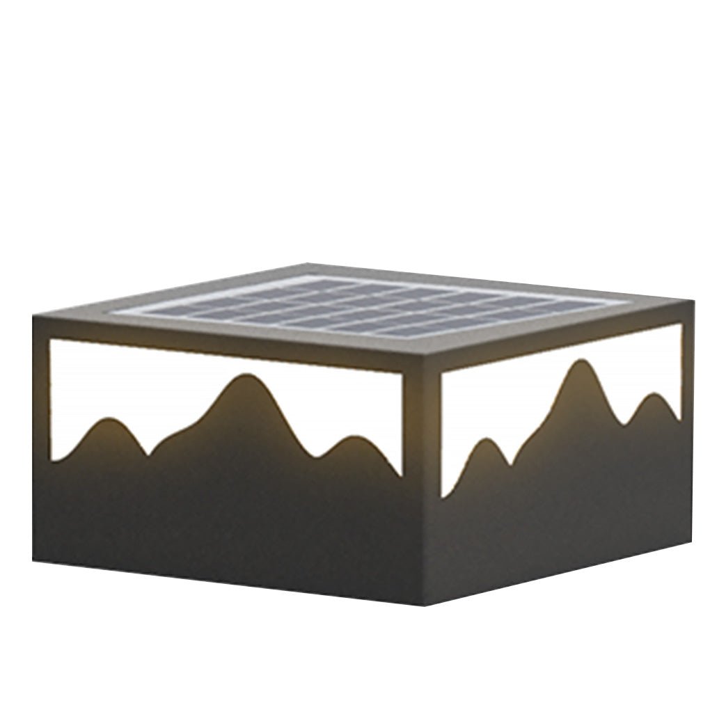 Modern Solar Post Light Waterproof LED Outdoor Landscape Lighting for Fence and Garden